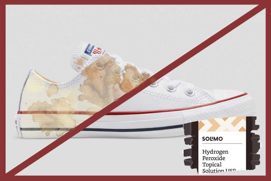 How to Clean White Converse with Hydrogen Peroxide _