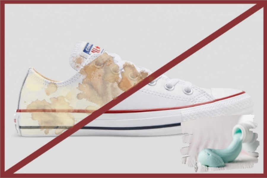 How to Clean White Converse with Toothpaste _
