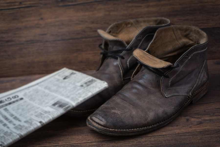 How to Get Foot Fungus Out of Shoes _ Dry Your Shoes with Newspaper After Every Use