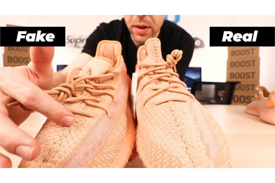 fake clay yeezys