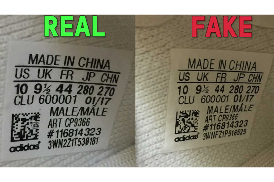 How to Tell if Yeezys are real or Fake _ Side Logo