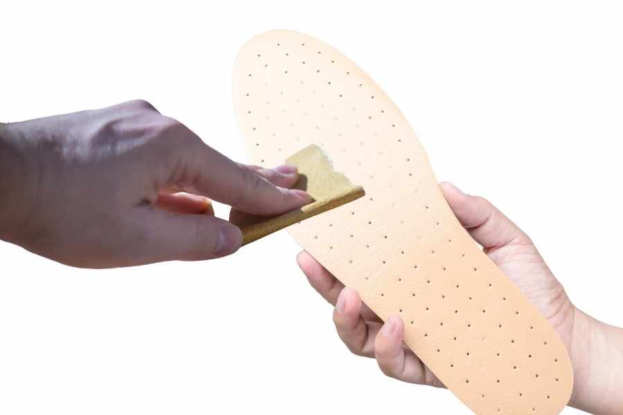How to make shoes non-slip for work - Use Sandpaper