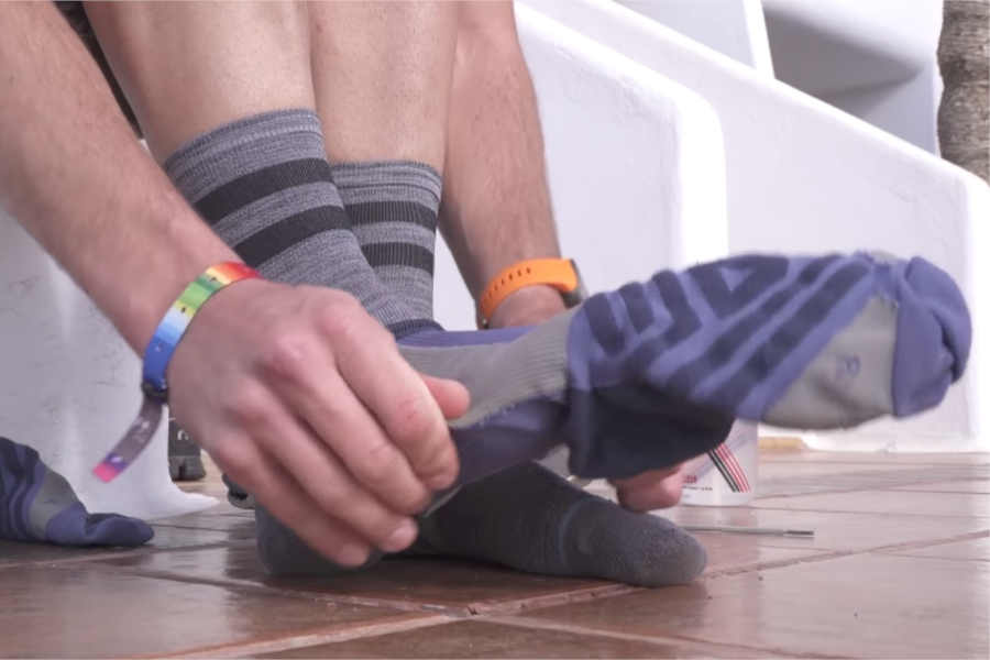 how to stop shoes from rubbing the back of your ankle - Wear Thick Socks