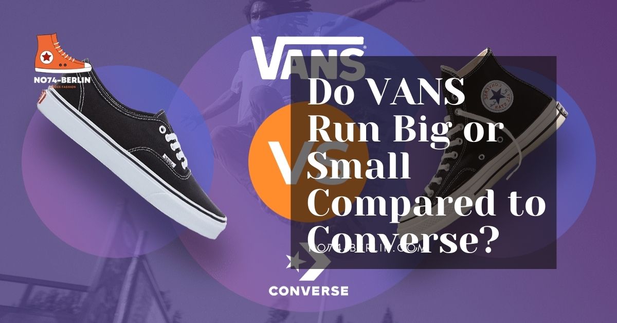 Vans shoe sizing compared hotsell to converse