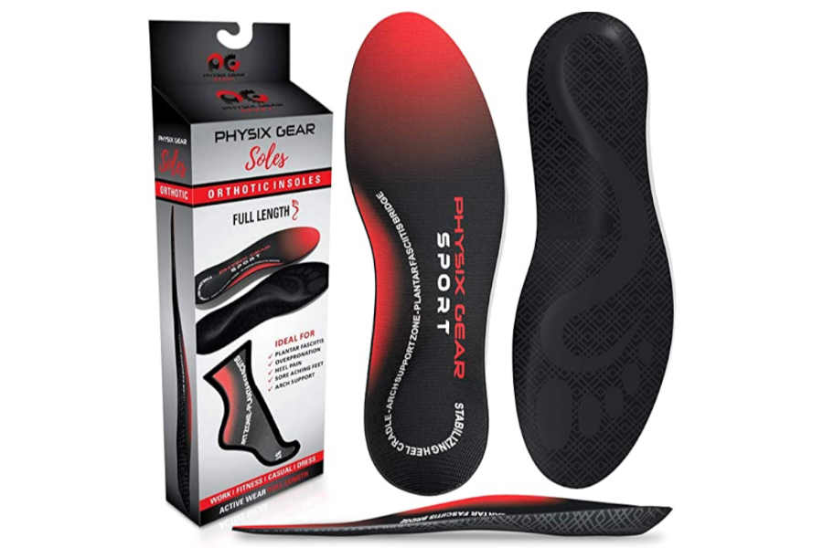 Physix Gear Sport Orthotic Inserts - Best Arch Support Insoles for Converse -